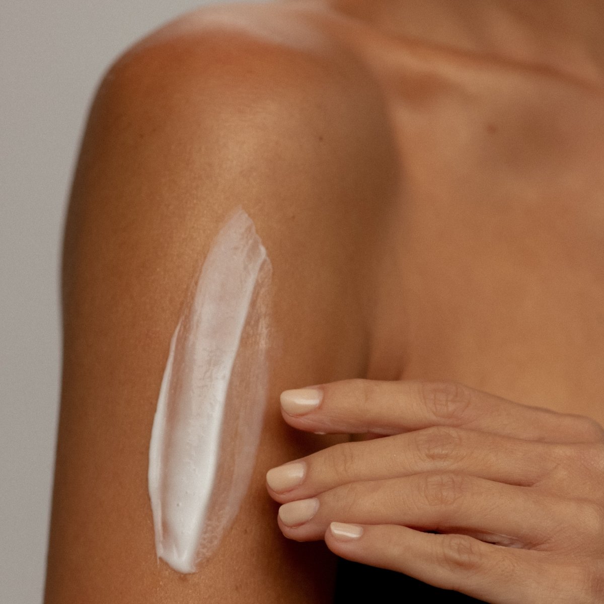 Coconut Body Milk organic moisturiser smear on arm