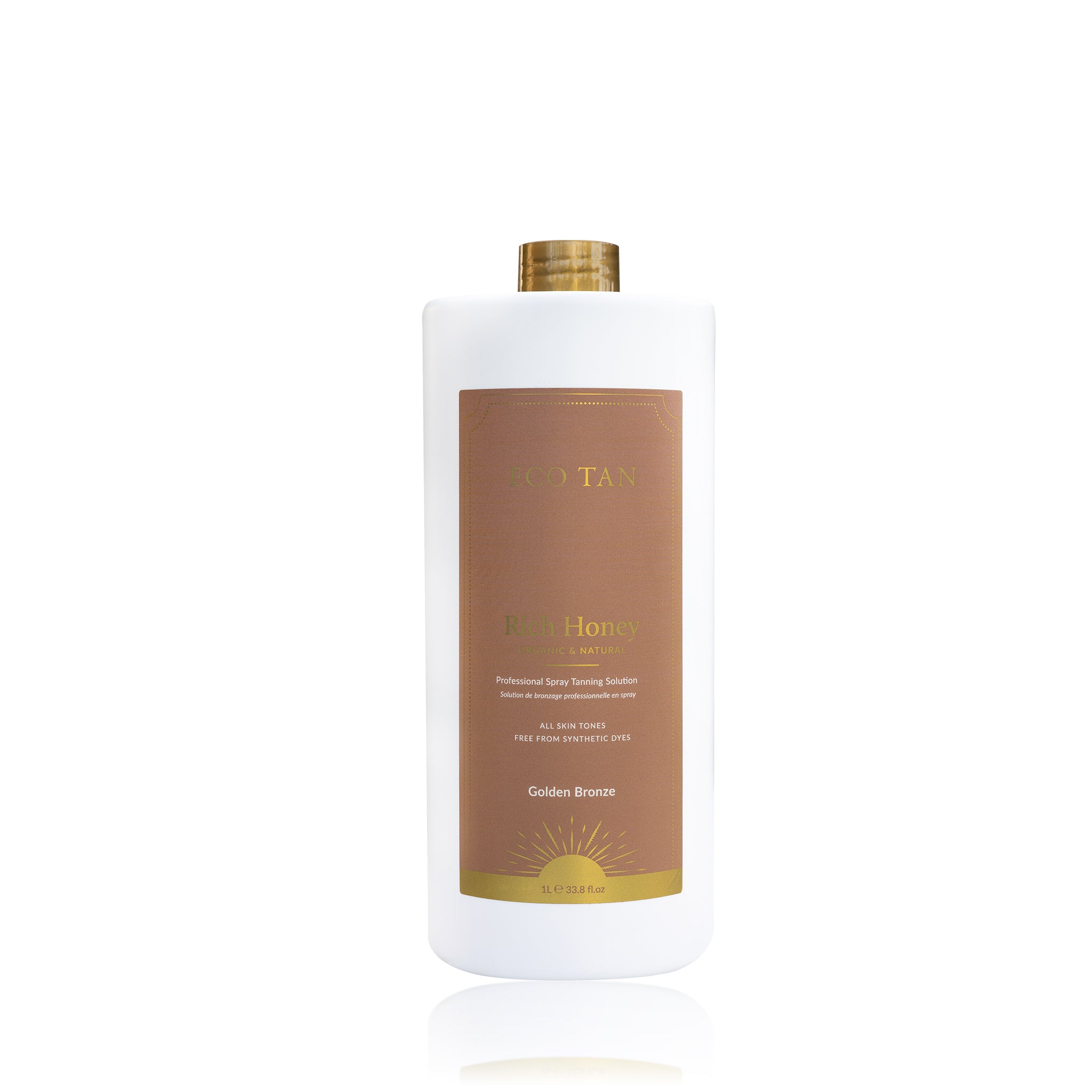 Rich Honey professional spray tanning solution on a white background.