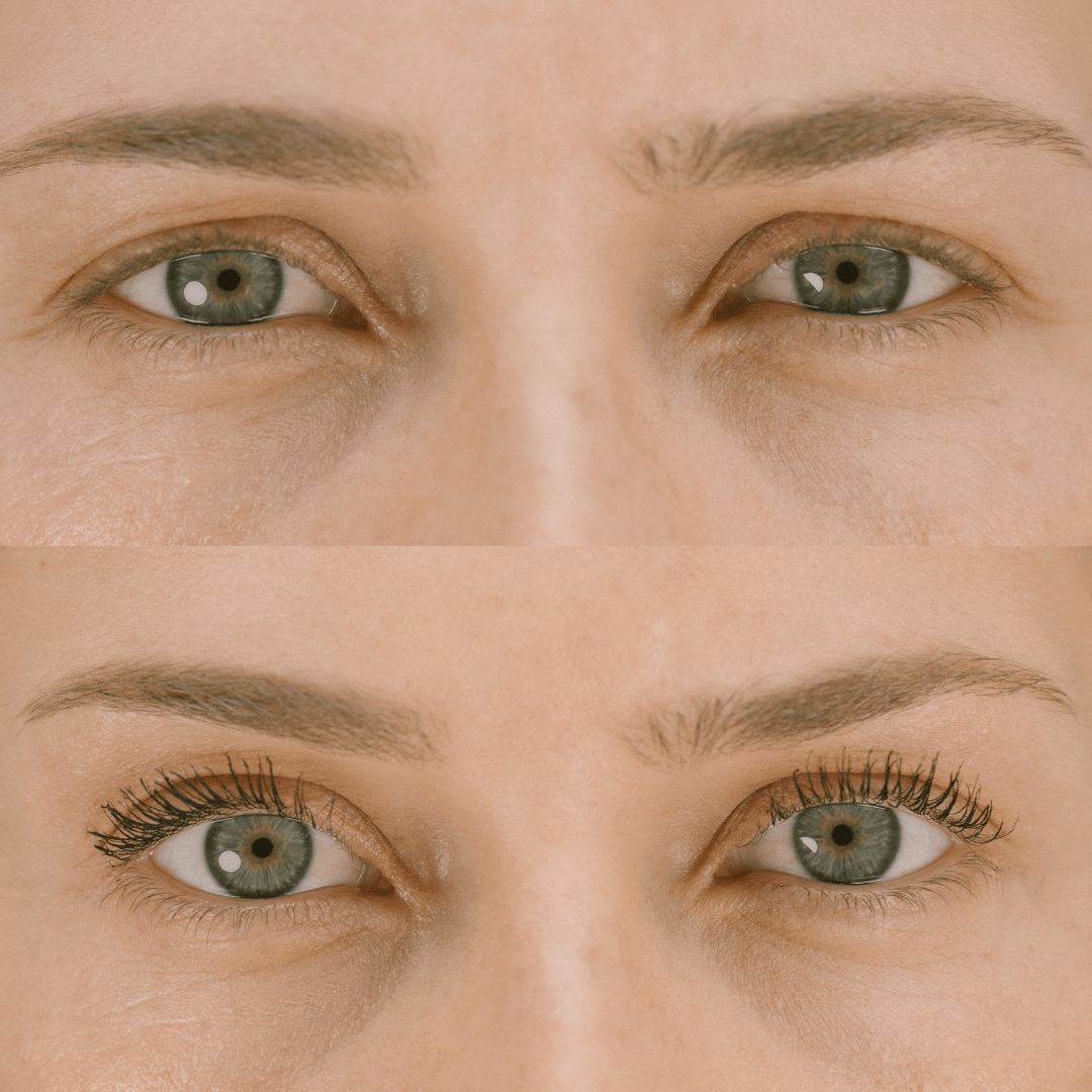 Mitzi Mascara before after results on eyelashes - Eco By Sonya Australia