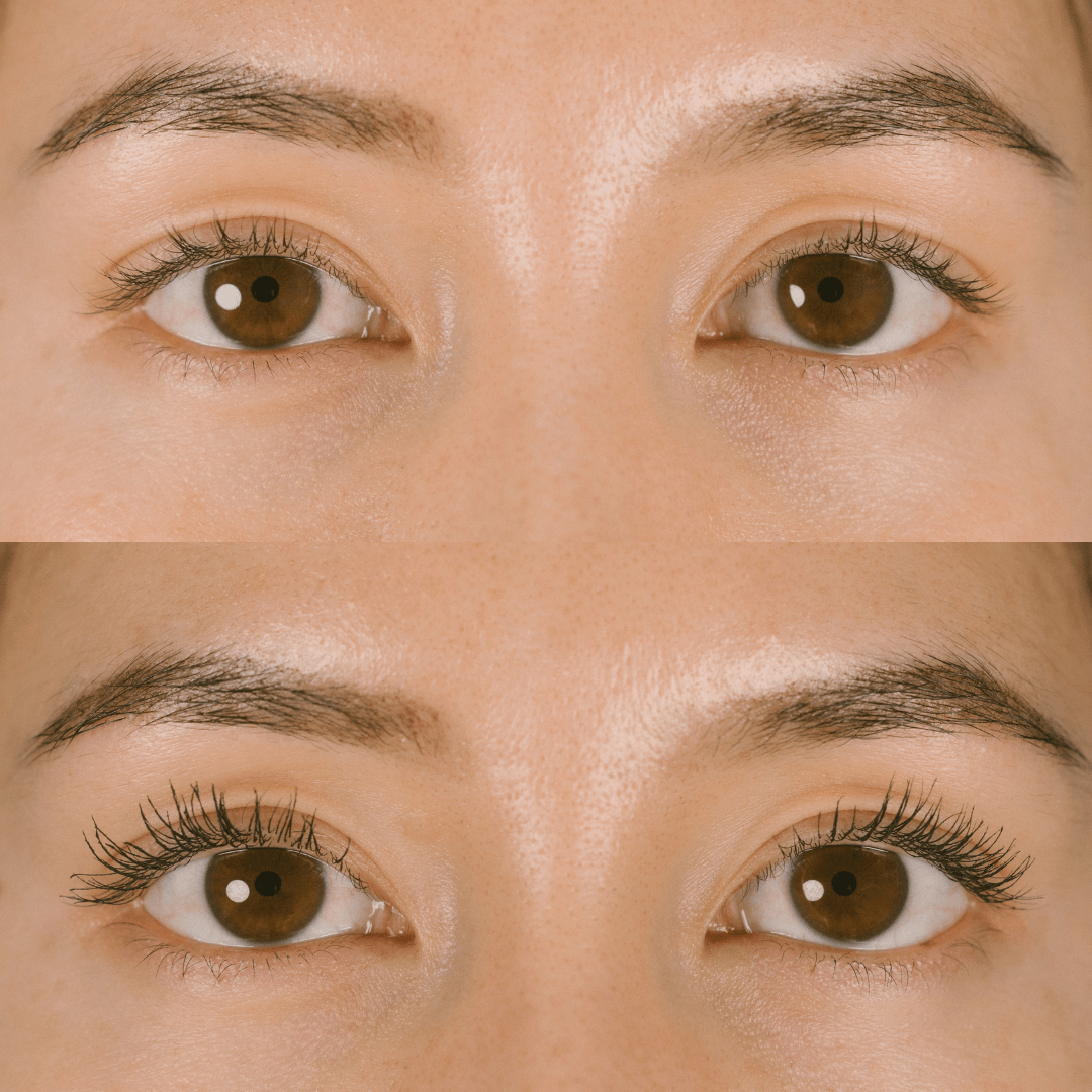 Mitzi Mascara before after results on eyelashes - Eco By Sonya Australia