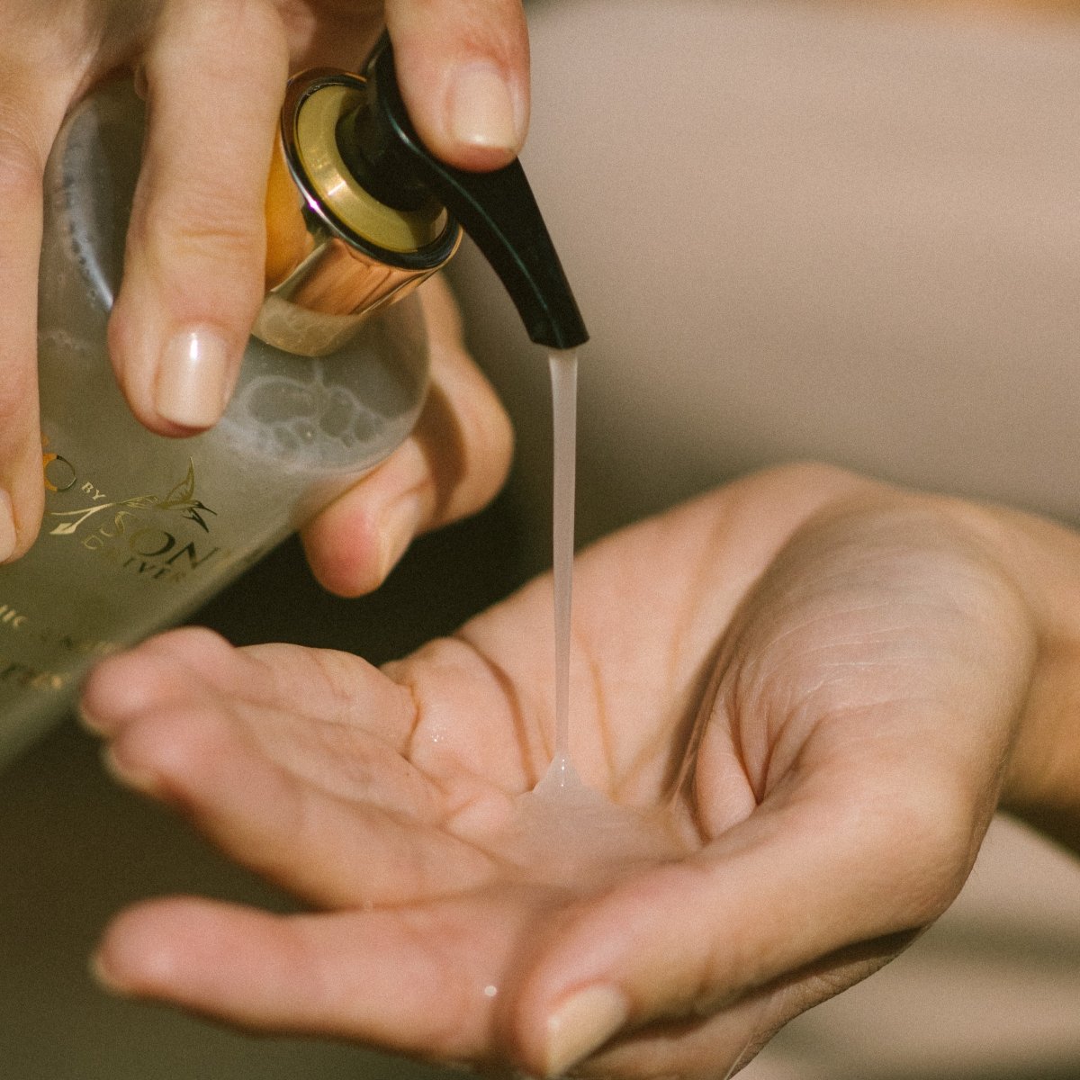 Natural organic Super Citrus Cleanser applying in hand - Eco By Sonya