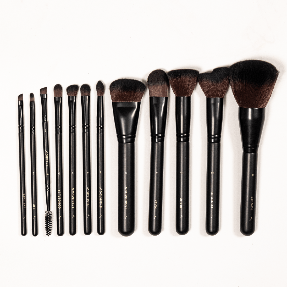 12 Piece Vegan Brush Collection - professional makeup brushes Eco by Sonya