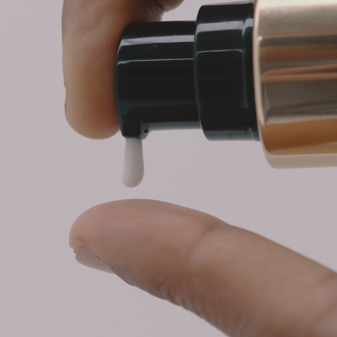 Applying Super Fruit Hydrator organic face moisturiser with lightweight texture for balanced hydration